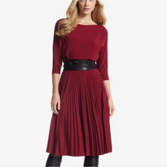 White House Black Market Dresses & Skirts - White House Black Market Red Midi Dress